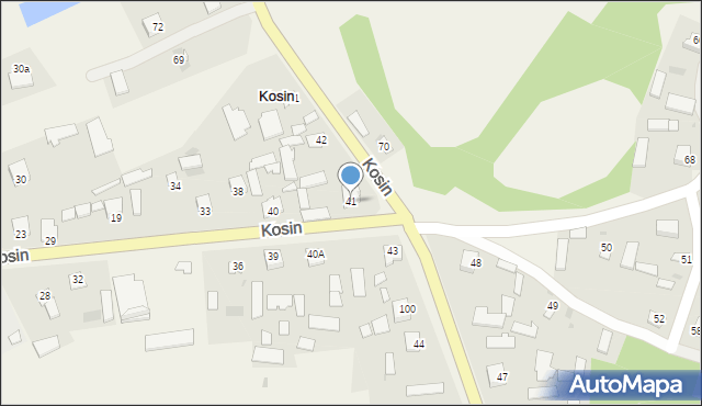 Kosin, Kosin, 41, mapa Kosin