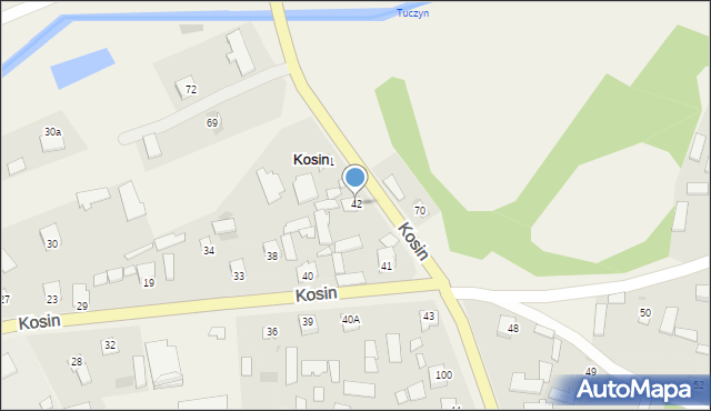 Kosin, Kosin, 42, mapa Kosin