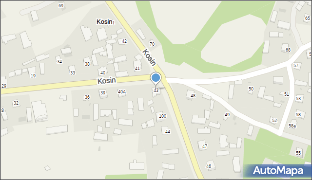 Kosin, Kosin, 43, mapa Kosin
