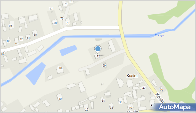 Kosin, Kosin, 72, mapa Kosin