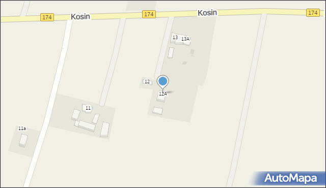 Kosin, Kosin, 12A, mapa Kosin