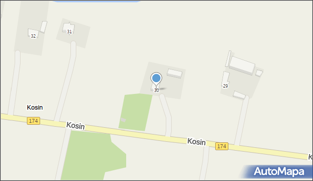 Kosin, Kosin, 30, mapa Kosin