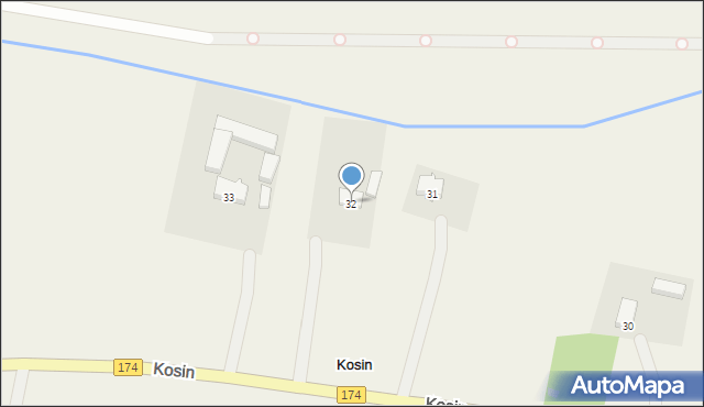 Kosin, Kosin, 32, mapa Kosin