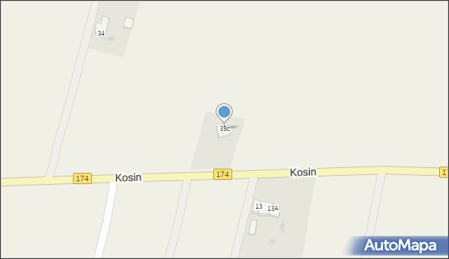 Kosin, Kosin, 33c, mapa Kosin