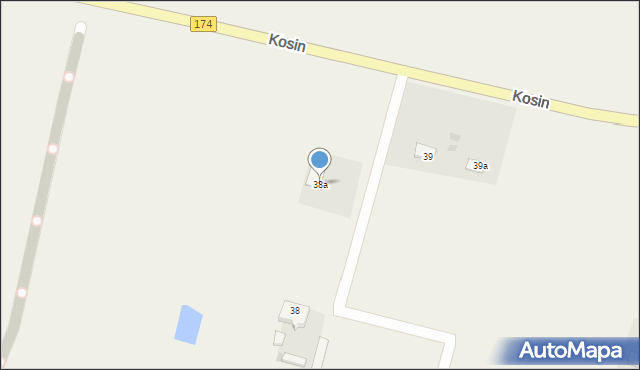 Kosin, Kosin, 38a, mapa Kosin