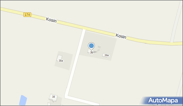 Kosin, Kosin, 39, mapa Kosin