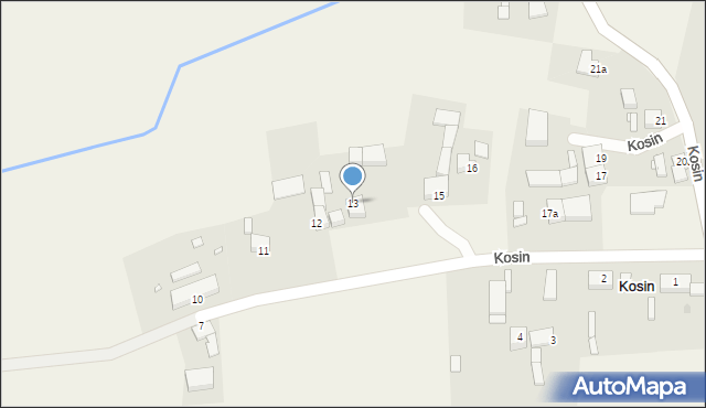 Kosin, Kosin, 13, mapa Kosin