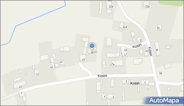 Kosin, Kosin, 16, mapa Kosin