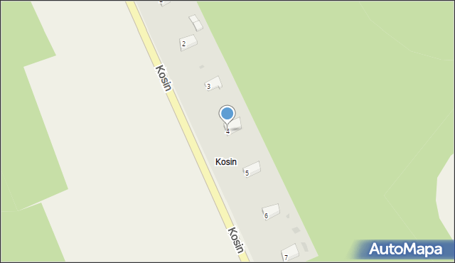 Kosin, Kosin, 4, mapa Kosin