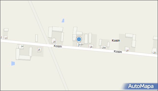 Kosin, Kosin, 17, mapa Kosin