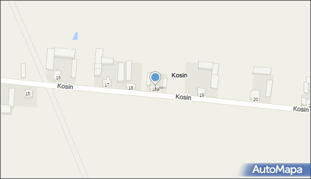 Kosin, Kosin, 18a, mapa Kosin