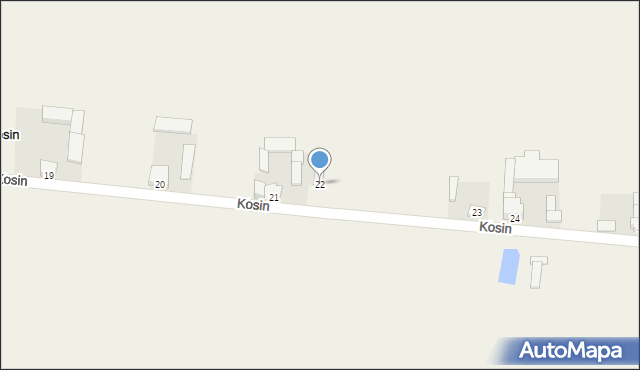 Kosin, Kosin, 22, mapa Kosin