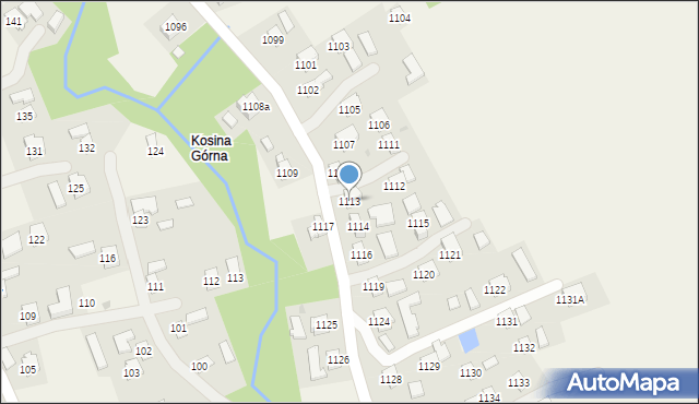 Kosina, Kosina, 1113, mapa Kosina