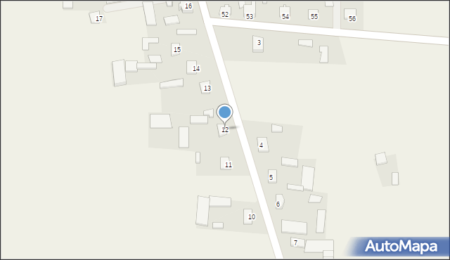 Kosiny Bartosowe, Kosiny Bartosowe, 12, mapa Kosiny Bartosowe