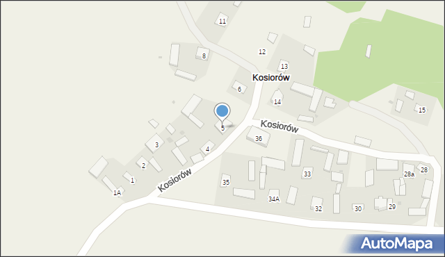 Kosiorów, Kosiorów, 5, mapa Kosiorów