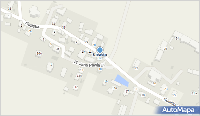 Kosiska, Kosiska, 14, mapa Kosiska