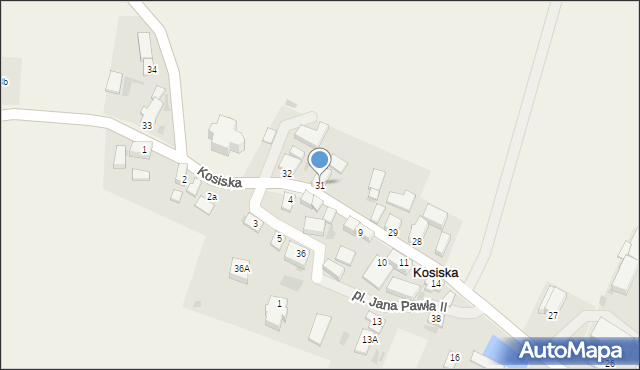 Kosiska, Kosiska, 31, mapa Kosiska