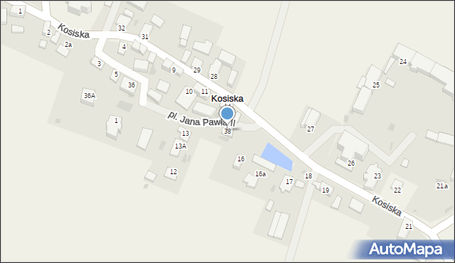 Kosiska, Kosiska, 38, mapa Kosiska