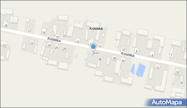 Kosiska, Kosiska, 27, mapa Kosiska