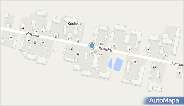 Kosiska, Kosiska, 29, mapa Kosiska