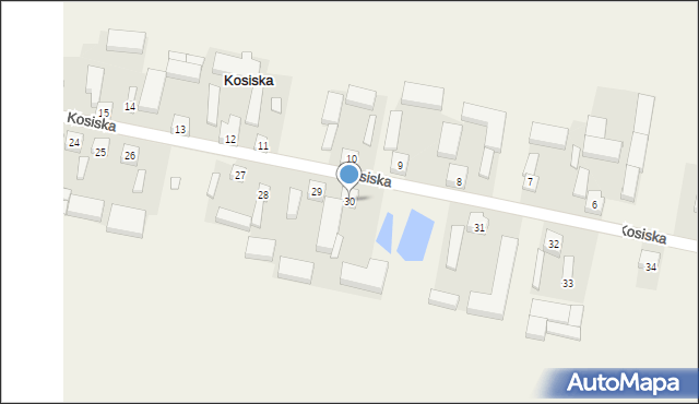 Kosiska, Kosiska, 30, mapa Kosiska