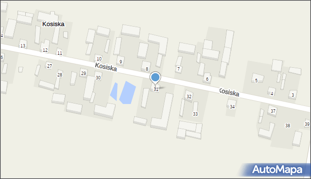 Kosiska, Kosiska, 31, mapa Kosiska