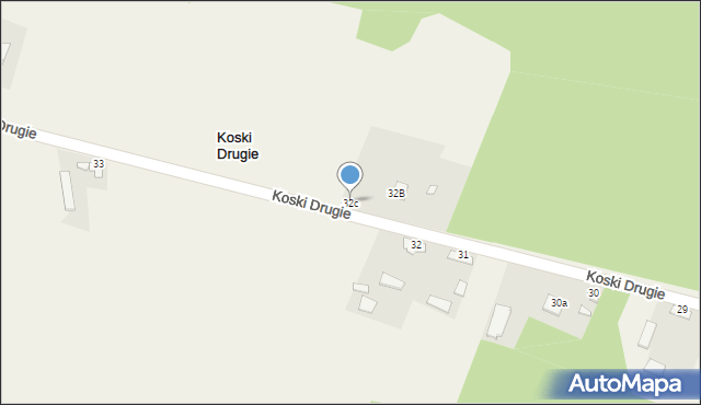 Koski Drugie, Koski Drugie, 32c, mapa Koski Drugie