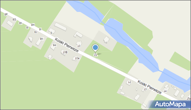 Koski Pierwsze, Koski Pierwsze, 11, mapa Koski Pierwsze