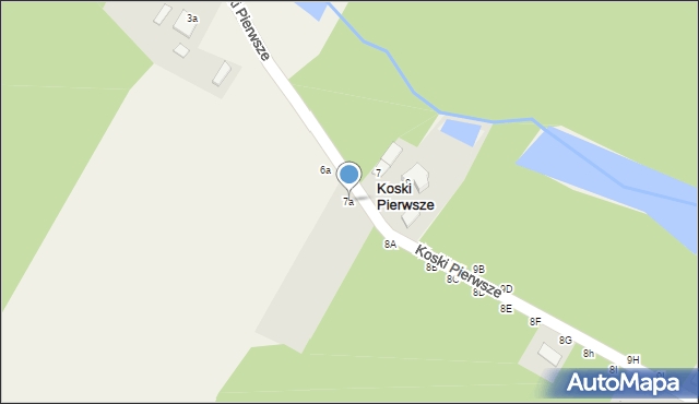 Koski Pierwsze, Koski Pierwsze, 7a, mapa Koski Pierwsze