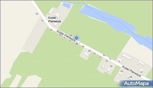 Koski Pierwsze, Koski Pierwsze, 8E, mapa Koski Pierwsze