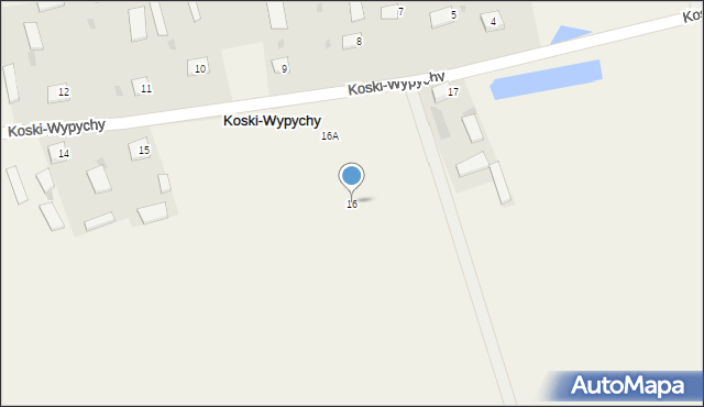 Koski-Wypychy, Koski-Wypychy, 16, mapa Koski-Wypychy