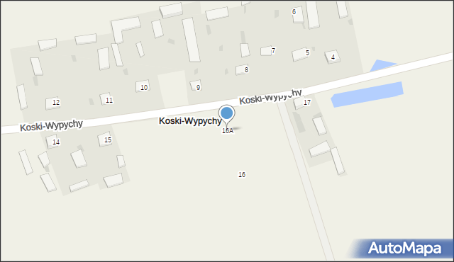 Koski-Wypychy, Koski-Wypychy, 16A, mapa Koski-Wypychy