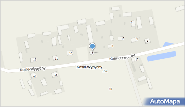 Koski-Wypychy, Koski-Wypychy, 9, mapa Koski-Wypychy