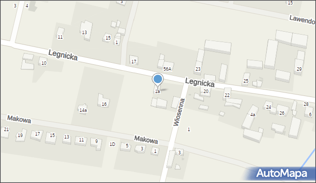 Koskowice, Koskowice, 1a, mapa Koskowice