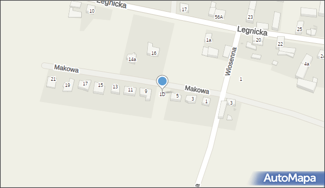 Koskowice, Koskowice, 1D, mapa Koskowice