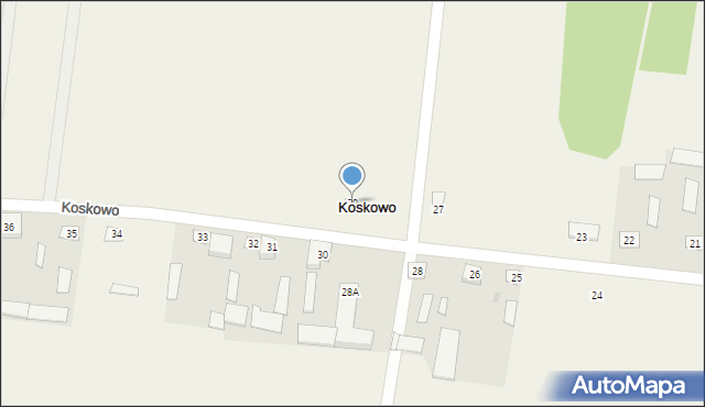 Koskowo, Koskowo, 29, mapa Koskowo