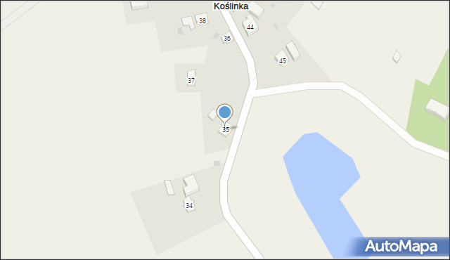 Koślinka, Koślinka, 35, mapa Koślinka