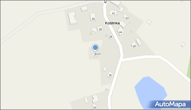 Koślinka, Koślinka, 37, mapa Koślinka