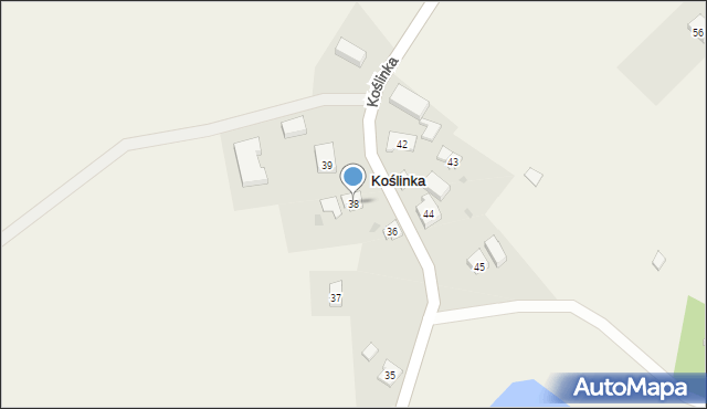 Koślinka, Koślinka, 38, mapa Koślinka