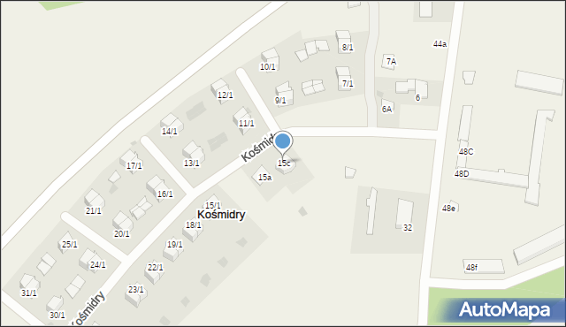 Kośmidry, Kośmidry, 15c, mapa Kośmidry