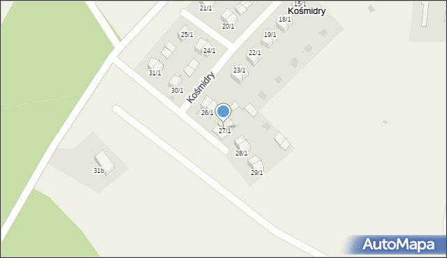 Kośmidry, Kośmidry, 27/2, mapa Kośmidry