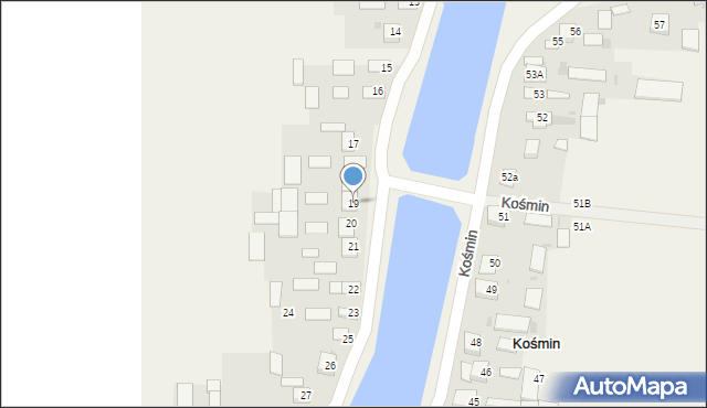 Kośmin, Kośmin, 19, mapa Kośmin