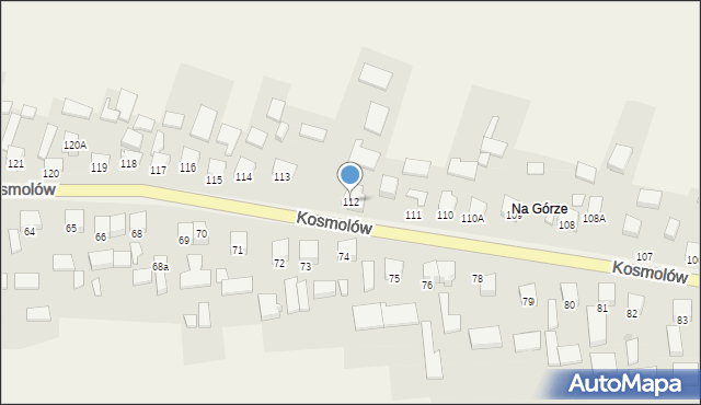 Kosmolów, Kosmolów, 112, mapa Kosmolów