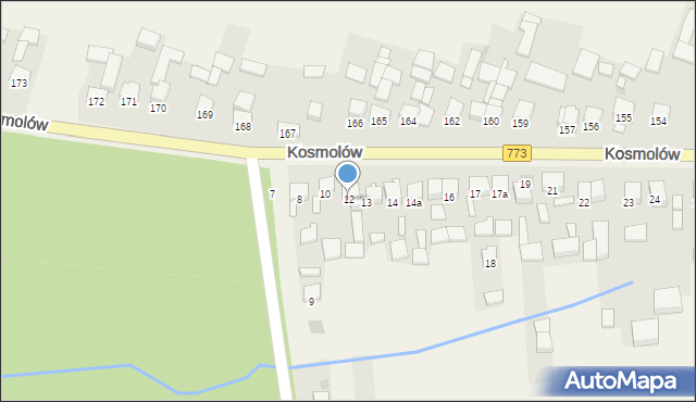 Kosmolów, Kosmolów, 12, mapa Kosmolów