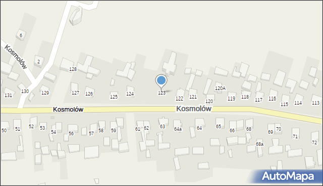 Kosmolów, Kosmolów, 123, mapa Kosmolów