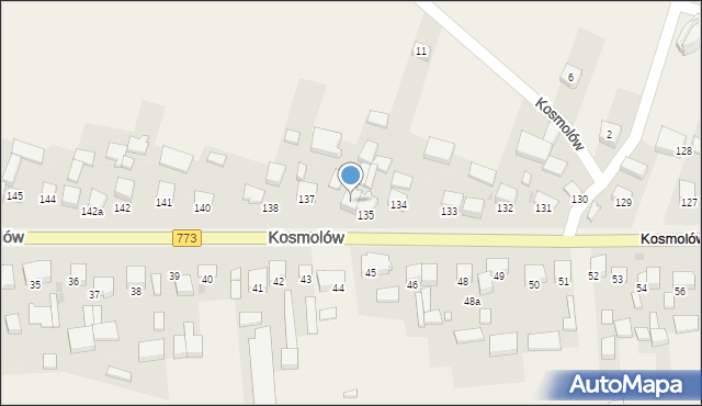 Kosmolów, Kosmolów, 136, mapa Kosmolów