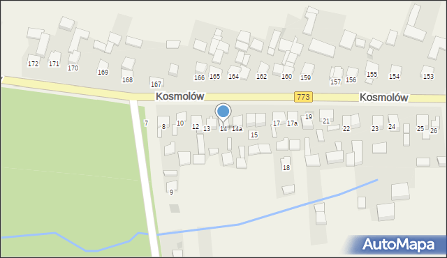 Kosmolów, Kosmolów, 14, mapa Kosmolów