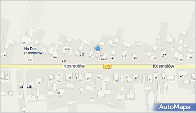 Kosmolów, Kosmolów, 143, mapa Kosmolów