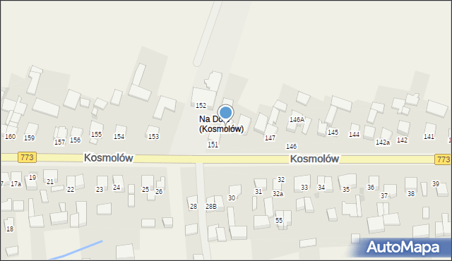 Kosmolów, Kosmolów, 150, mapa Kosmolów