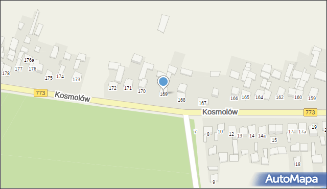 Kosmolów, Kosmolów, 169, mapa Kosmolów